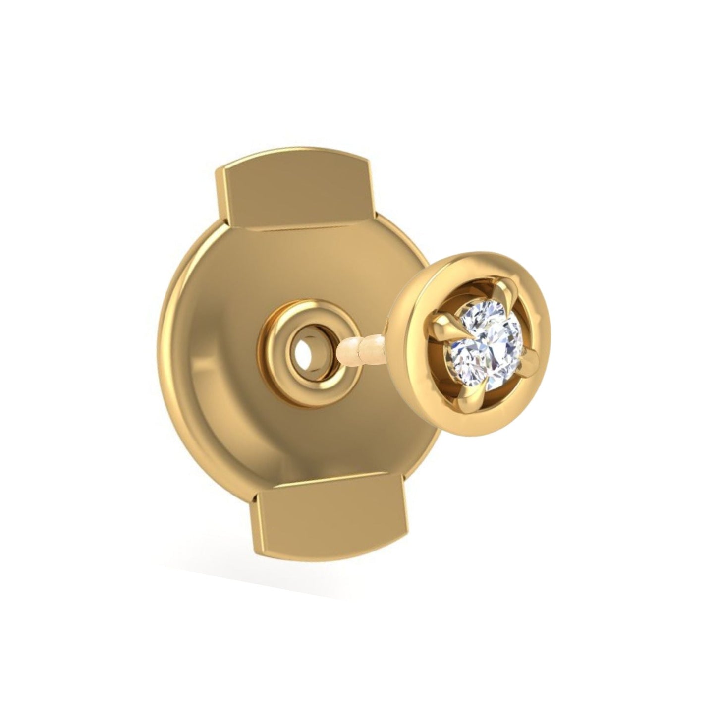 Center-of-Attention Diamond Back-Off Stud