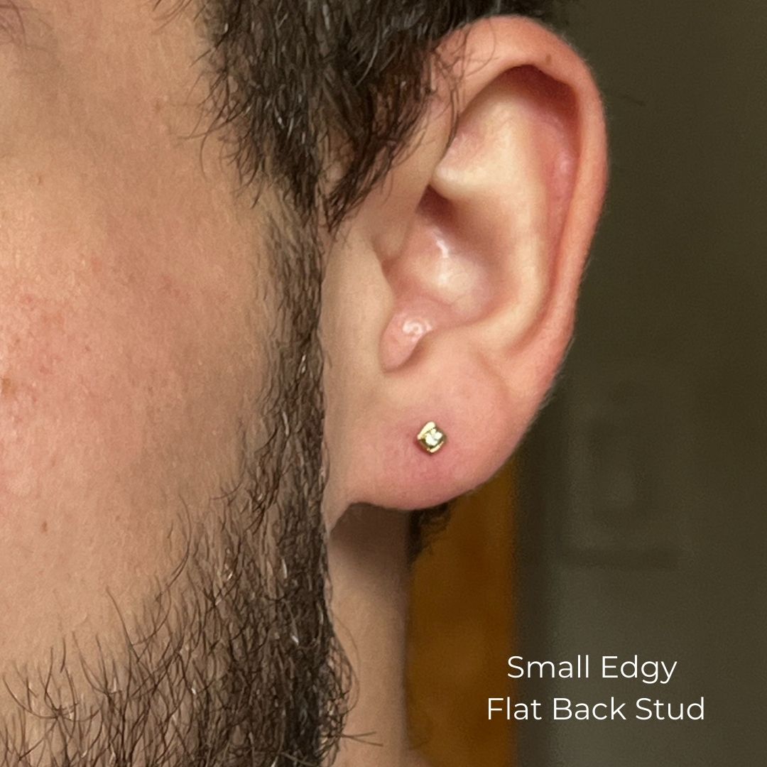 Edgy Diamond Flat Back Stud