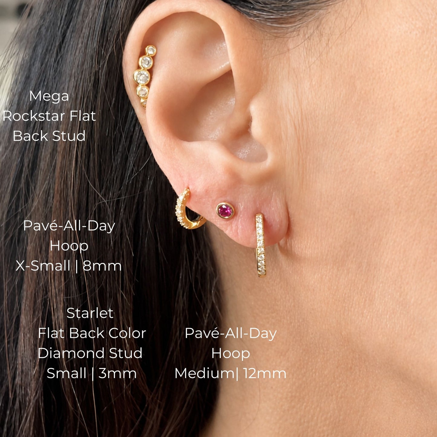 The Starlet Pink Diamond Flat Back Stud