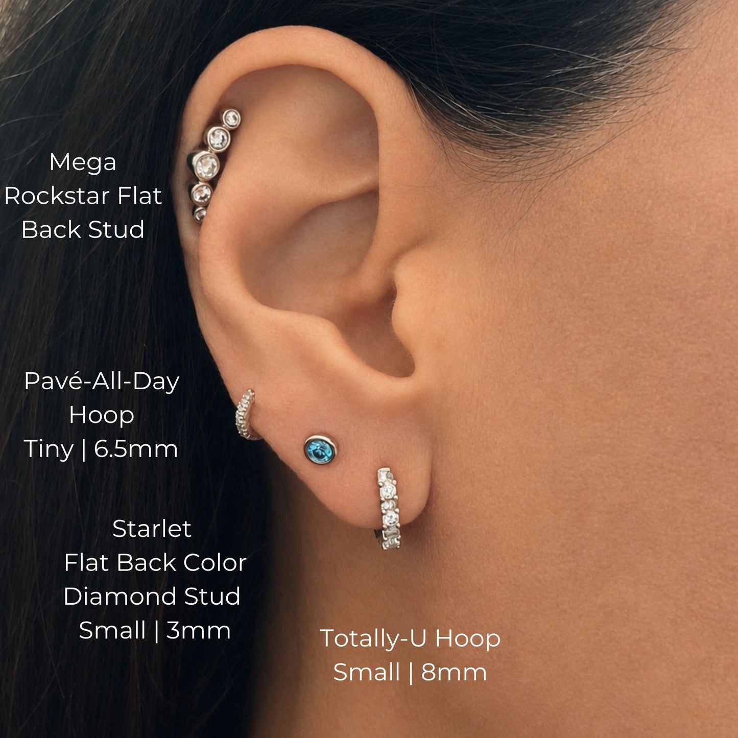 The Starlet Pink Diamond Flat Back Stud