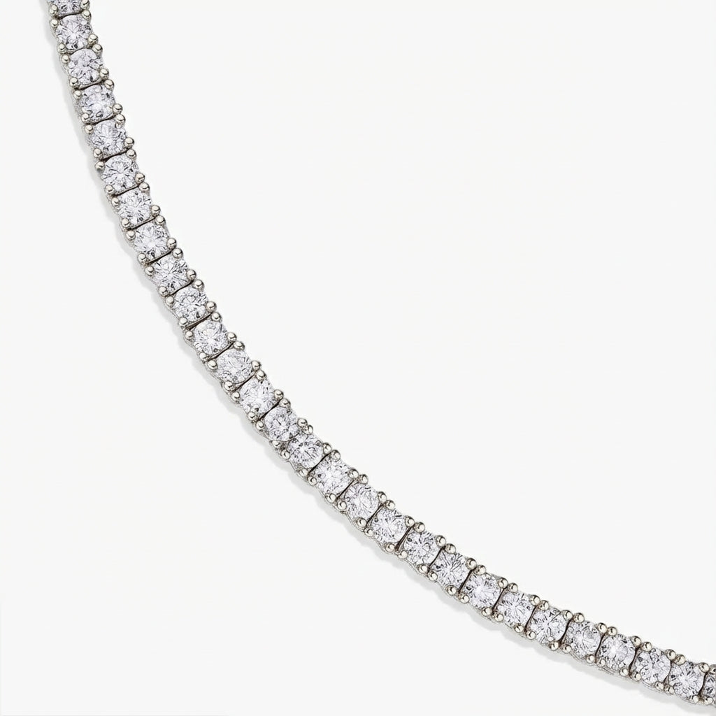 The Jetsetter Lab Diamond Tennis Necklace