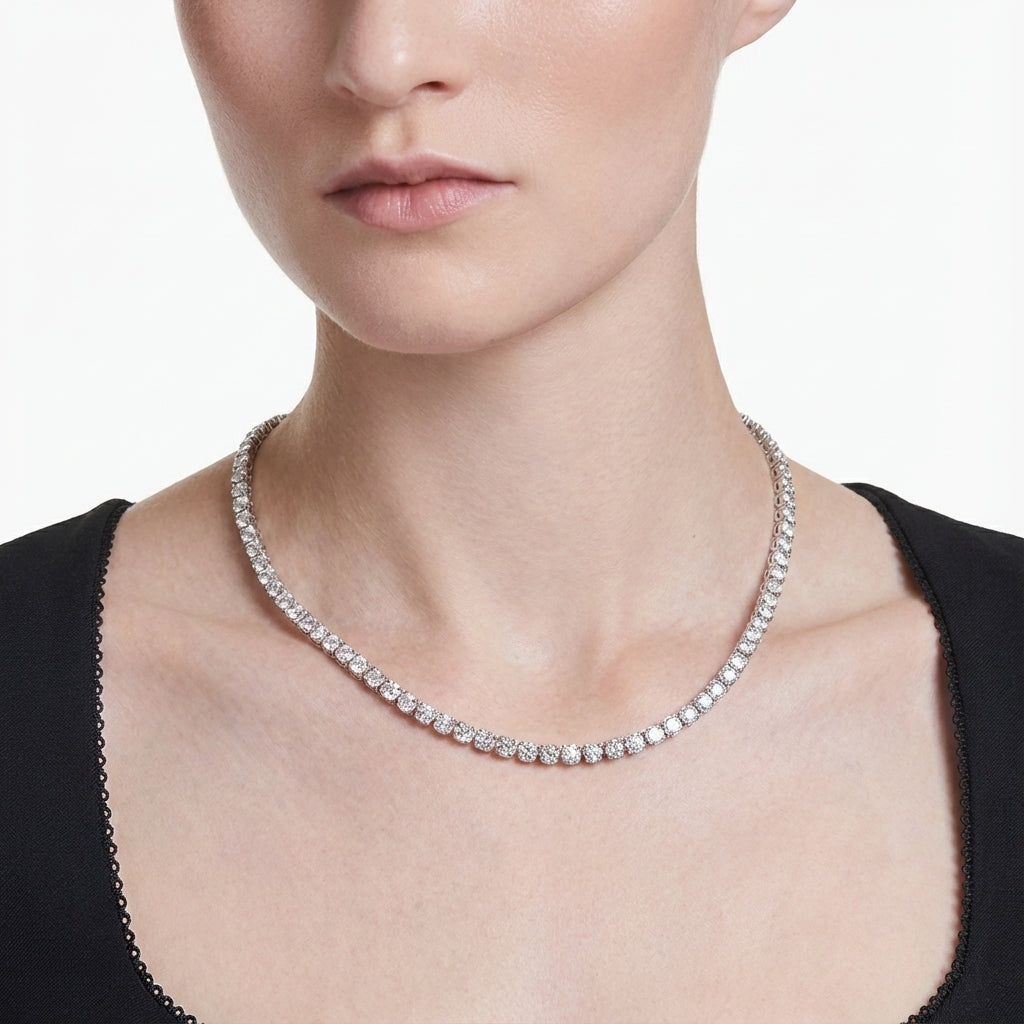 The Jetsetter Lab Diamond Tennis Necklace