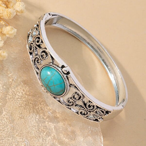 Alouette Vintage Crest Bracelet | White Gold
