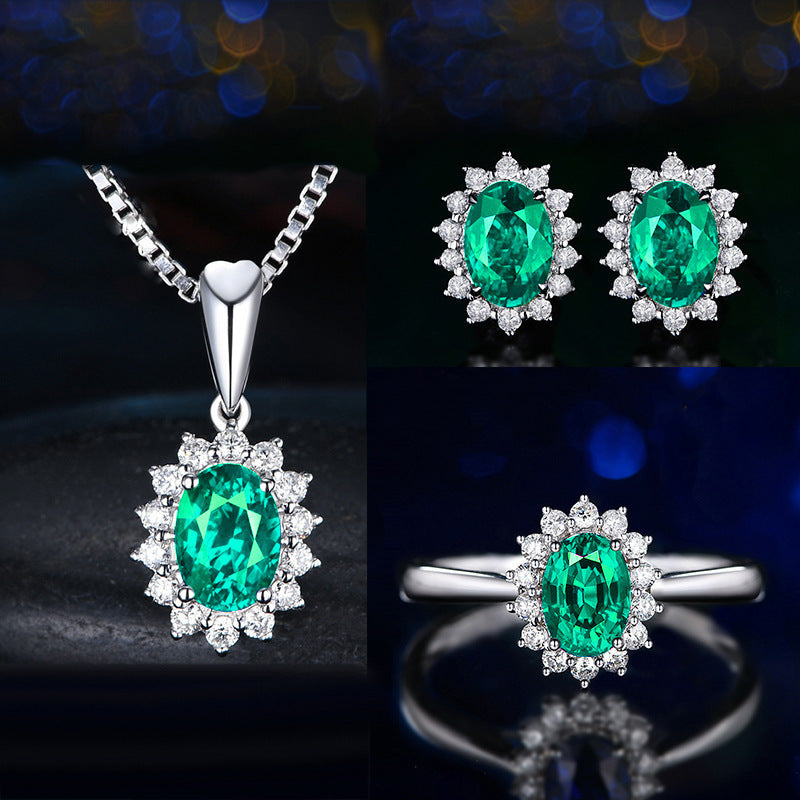 Sophia Fleurane Blue Set | White Gold