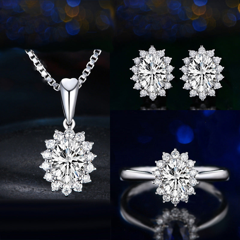 Sophia Fleurane Green Set | White Gold