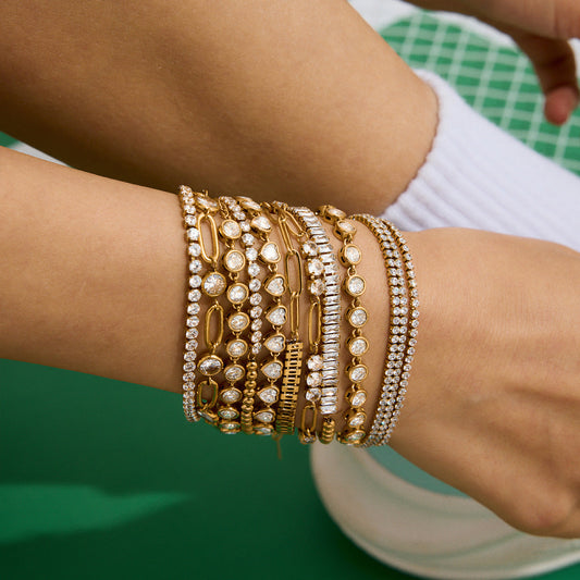 Sola Maroux Bracelet Set | Gold