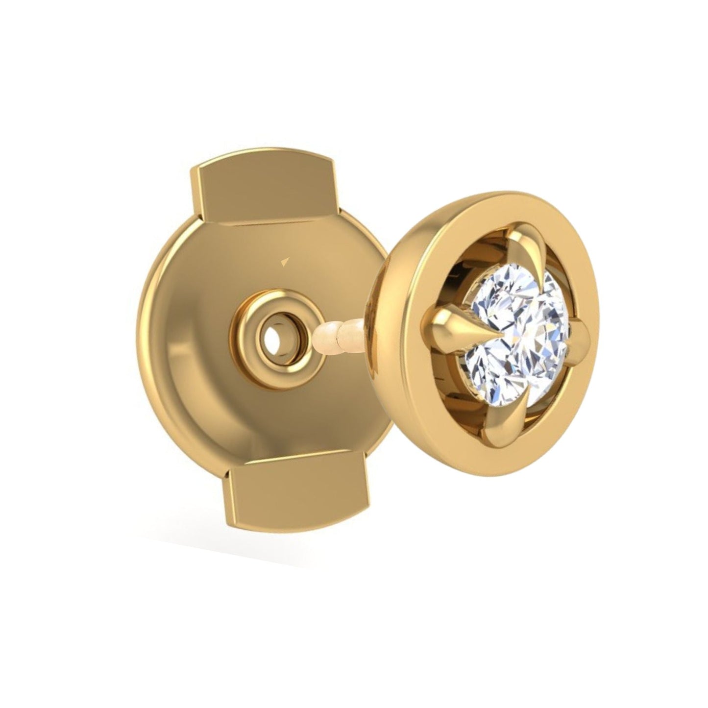 Center-of-Attention Diamond Back-Off Stud