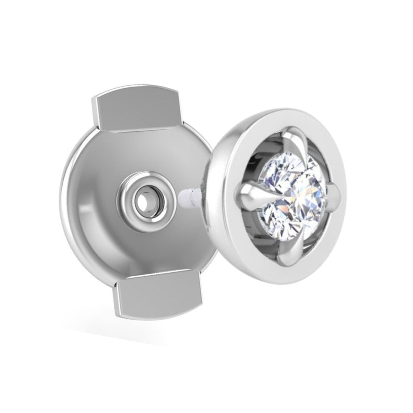 Center-of-Attention Diamond Back-Off Stud