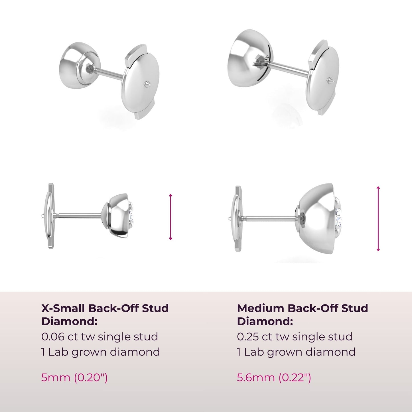 Center-of-Attention Diamond Back-Off Stud