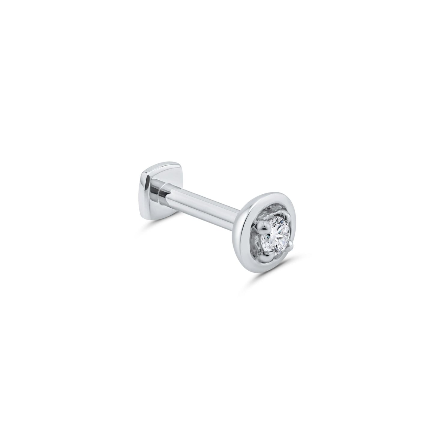 Center-of-Attention Diamond Flat Back Stud