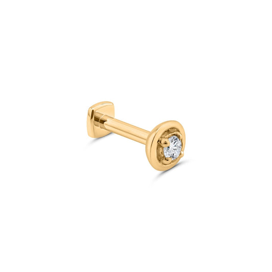 Center-of-Attention Diamond Flat Back Stud