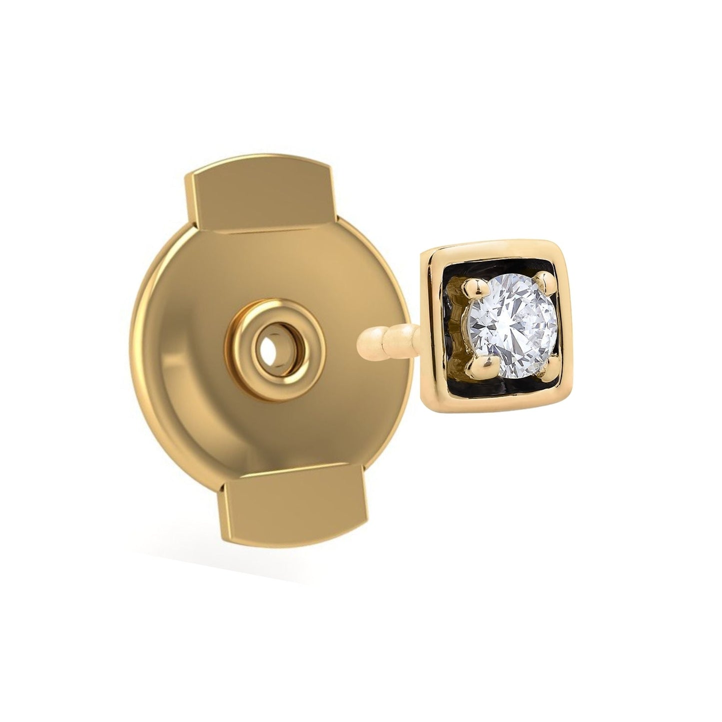 Edgy Diamond Back-Off Stud