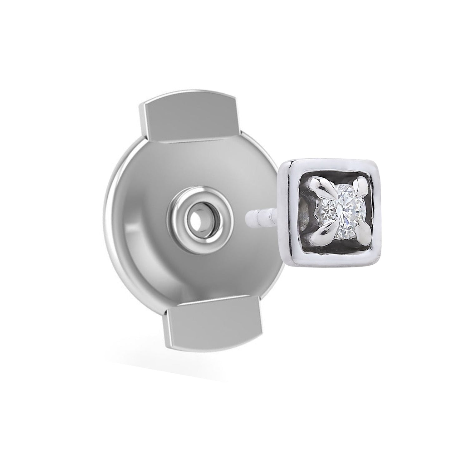 Edgy Diamond Back-Off Stud