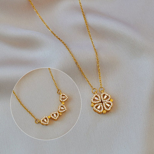 Amora Quadrifolia Necklace | White Gold