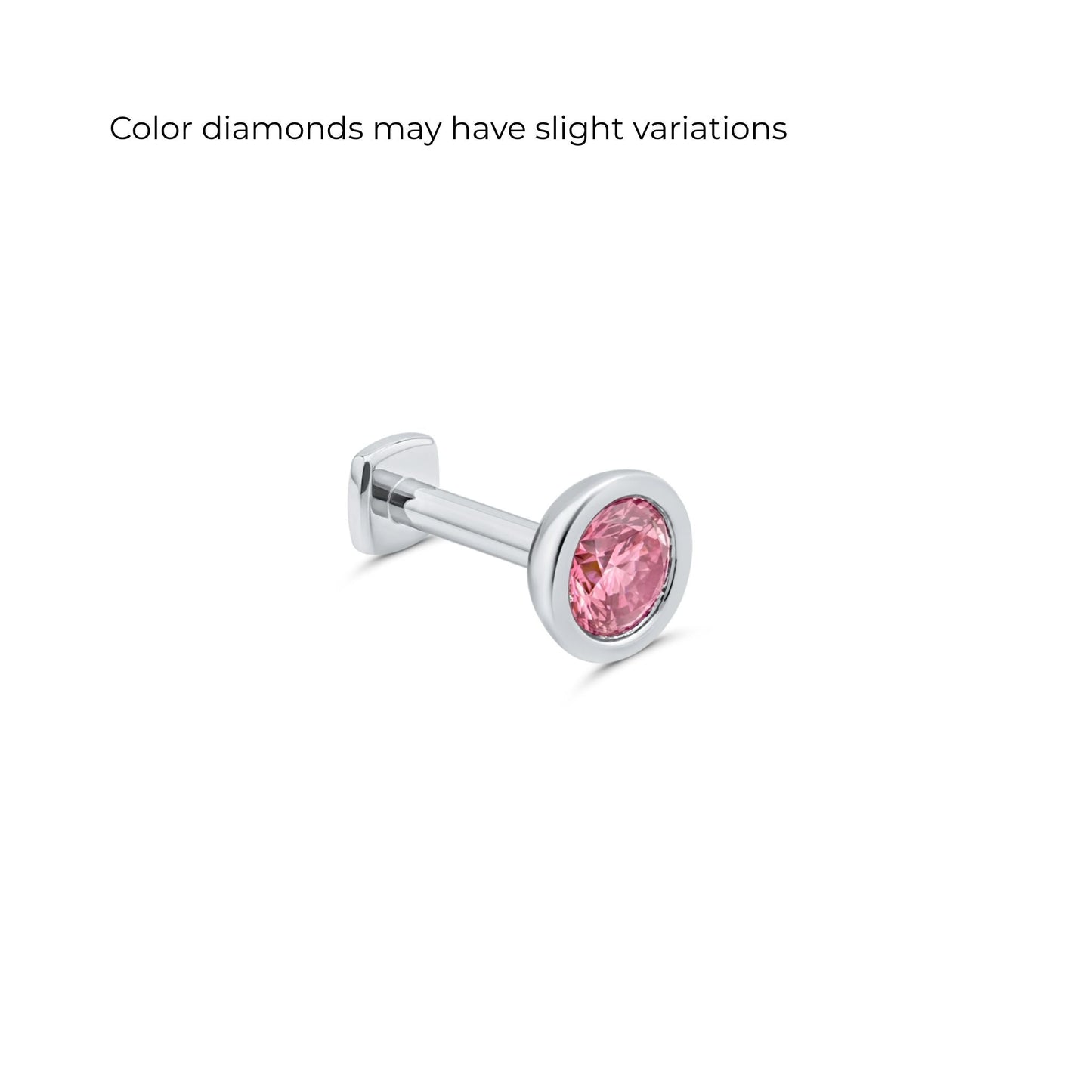 The Starlet Pink Diamond Flat Back Stud