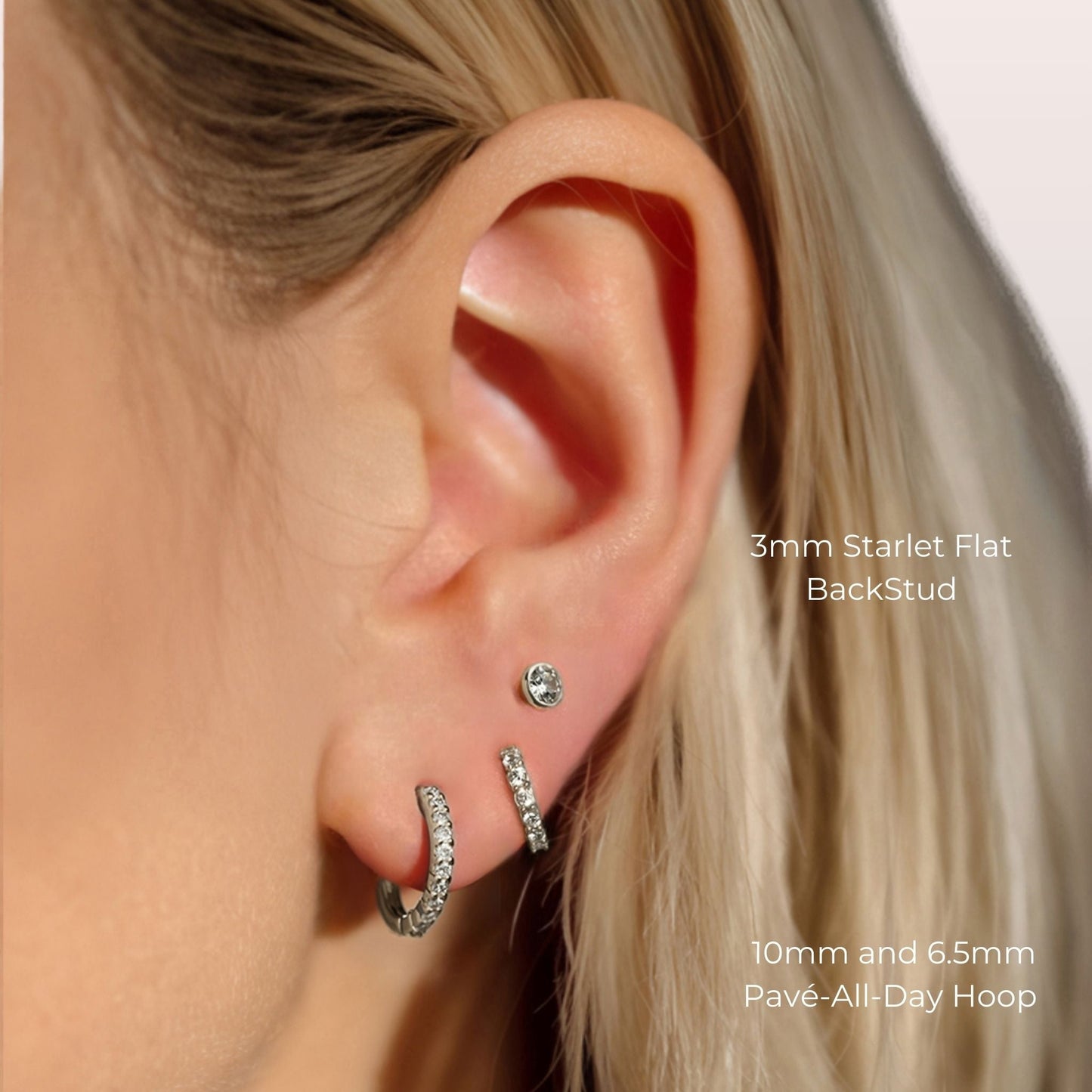 The Starlet Diamond Flat Back Stud